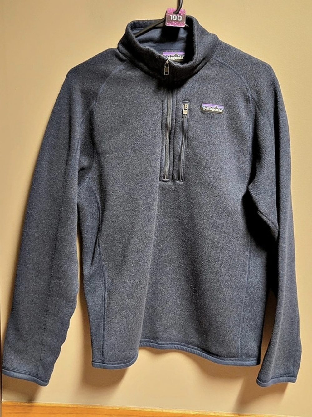 Patagonia Men's Small Better Sweater 1/4-Zip Fleece Gray Small